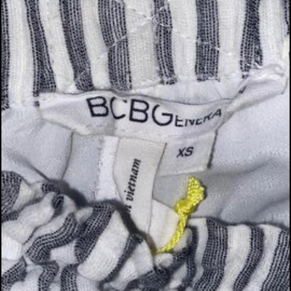 BCBG women’s grey and white stripe shorts - Picture 3 of 3